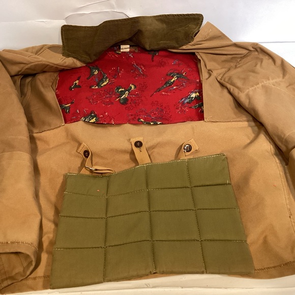 Vintage SafTbak Shooting Bird Hunting Canvas Mens Jacket size 40 made in USA - Picture 13 of 16